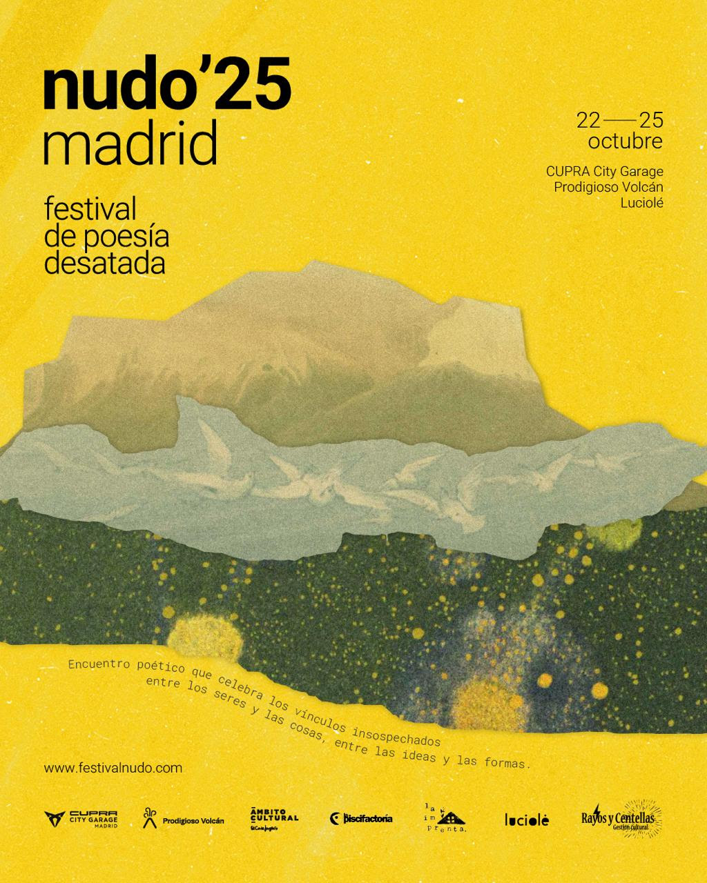 NUDO, el festival de poesía desatada, llega a Madrid para celebrar la luz y la palabra